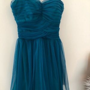 Blue home coming dress.
